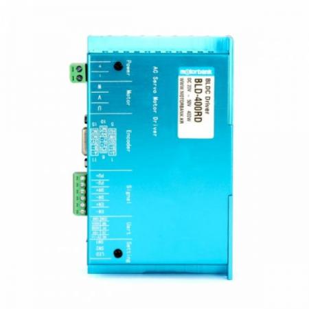 디바이스마트,기계/제어/로봇/모터 > 모터드라이버 > BLDC모터 드라이버 > 500W 이하 BLDC 모터드라이버,MotorBank,BLDC모터 드라이버 BLD-400R4 RS485통신규격 500W,32비트 dsp칩 사용 / 위치모드 커맨드 펄스 / 방향 직교 펄스 신호