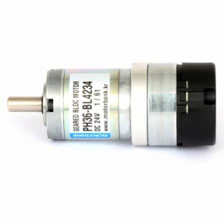 디바이스마트,기계/제어/로봇/모터 > 모터드라이버 > BLDC모터 드라이버 > 500W 이하 BLDC 모터드라이버,MotorBank,Nidec 36mm 유성감속 구동드라이버내장 BLDC모터 PH36-BL4234-24V,구동드라이버 내장형 유성BLDC 감속모터 / 2채널 100cpr 엔코더 BLDC모터 / Nidec BLDC모터 / Low Backlash 저소음 헤리칼 Ø32mm 유성감속