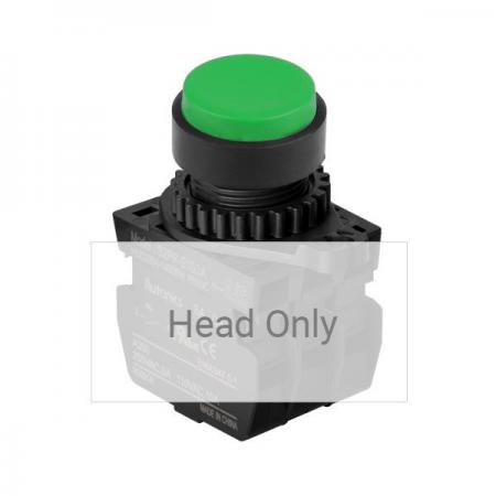디바이스마트,스위치/부저/전기부품 > 산업용 스위치/제어 기기 > 제어/안전 스위치 > 누름버튼 스위치(25파이 이상),(주)오토닉스,Ø22/25 누름버튼 스위치 S2PR-E1G,취부경 Ø22/25 누름버튼스위치 / 외형:원형 / 버튼형태:[비조광형] 버튼돌출형 / 색상:녹색 / 화살표방향:일반 / 접점블록:없음 / LED블록:없음 / 신형 접점블록