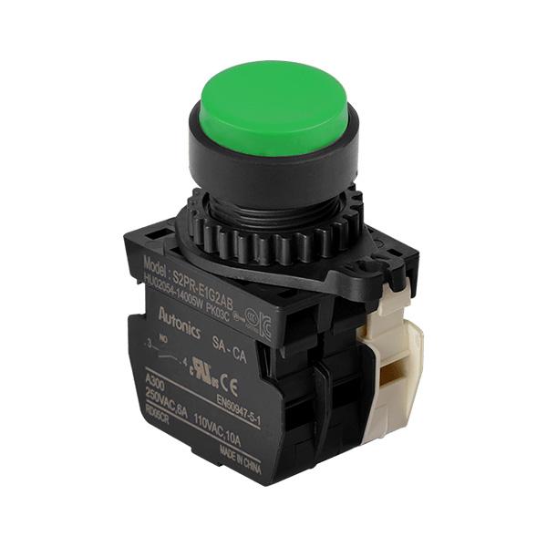 Ø22/25 누름버튼 스위치 S2PR-E1G2AB