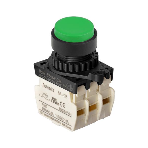 Ø22/25 누름버튼 스위치 S2PR-E1G3B