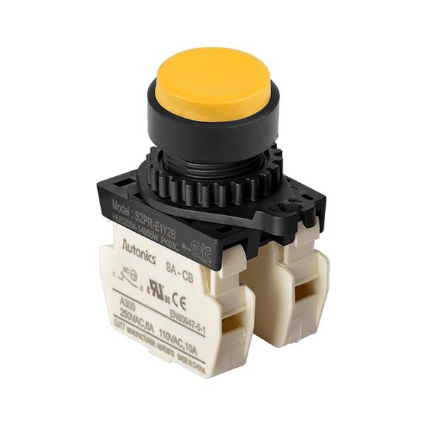 Ø22/25 누름버튼 스위치 S2PR-E1Y2B