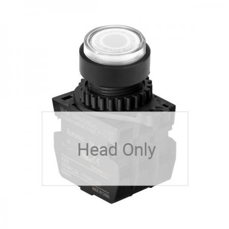 디바이스마트,스위치/부저/전기부품 > 산업용 스위치/제어 기기 > 제어/안전 스위치 > 누름버튼 스위치(25파이 이상),(주)오토닉스,Ø22/25 누름버튼 스위치 S2PR-E3W,취부경 Ø22/25 누름버튼스위치 / 외형:원형 / 버튼형태:[조광형] 버튼돌출형 / 색상:백색 / 화살표방향:일반 / 접점블록:없음 / LED블록:없음 / 신형 접점블록