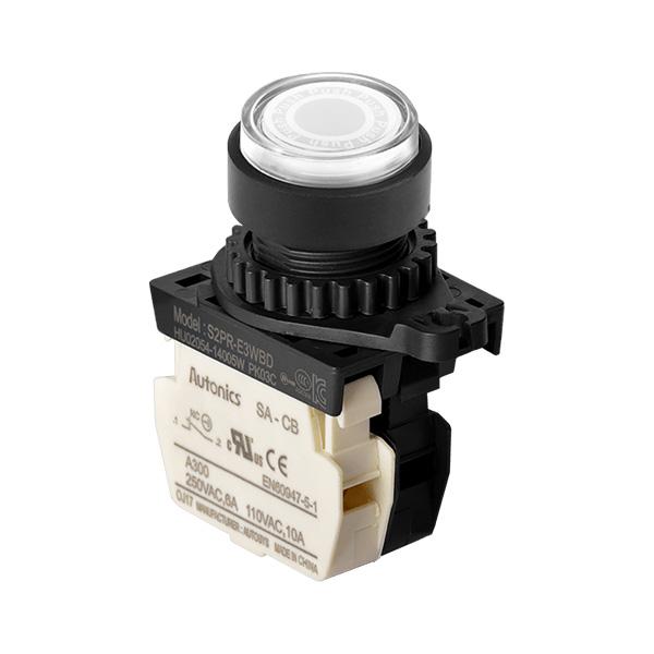 Ø22/25 누름버튼 스위치 S2PR-E3WBL