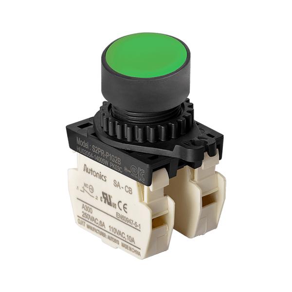 Ø22/25 누름버튼 스위치 S2PR-P1G2B
