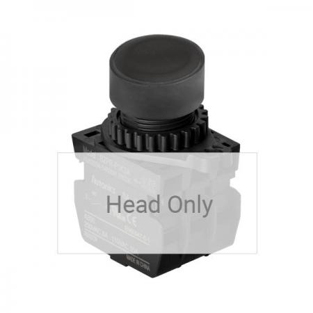 디바이스마트,스위치/부저/전기부품 > 산업용 스위치/제어 기기 > 제어/안전 스위치 > 누름버튼 스위치(25파이 이상),(주)오토닉스,Ø22/25 누름버튼 스위치 S2PR-P1K,취부경 Ø22/25 누름버튼스위치 / 외형:원형 / 버튼형태:[비조광형] 돌출형 / 색상:흑색 / 화살표방향:일반 / 접점블록:없음 / LED블록:없음 / 신형 접점블록