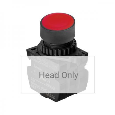 디바이스마트,스위치/부저/전기부품 > 산업용 스위치/제어 기기 > 제어/안전 스위치 > 누름버튼 스위치(25파이 이상),(주)오토닉스,Ø22/25 누름버튼 스위치 S2PR-P1R,취부경 Ø22/25 누름버튼스위치 / 외형:원형 / 버튼형태:[비조광형] 돌출형 / 색상:적색 / 화살표방향:일반 / 접점블록:없음 / LED블록:없음 / 신형 접점블록