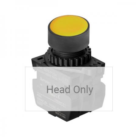 디바이스마트,스위치/부저/전기부품 > 산업용 스위치/제어 기기 > 제어/안전 스위치 > 누름버튼 스위치(25파이 이상),(주)오토닉스,Ø22/25 누름버튼 스위치 S2PR-P1Y,취부경 Ø22/25 누름버튼스위치 / 외형:원형 / 버튼형태:[비조광형] 돌출형 / 색상:황색 / 화살표방향:일반 / 접점블록:없음 / LED블록:없음 / 신형 접점블록