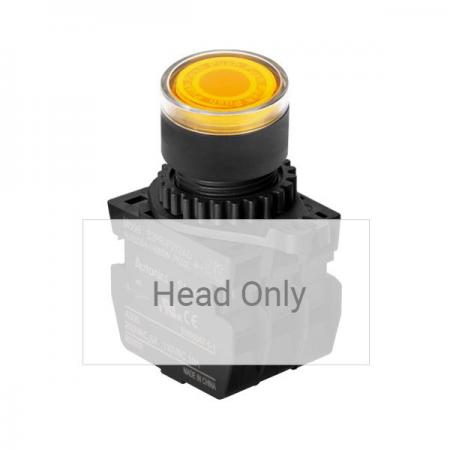 디바이스마트,스위치/부저/전기부품 > 산업용 스위치/제어 기기 > 제어/안전 스위치 > 누름버튼 스위치(25파이 이상),(주)오토닉스,Ø22/25 누름버튼 스위치 S2PR-P3Y,취부경 Ø22/25 누름버튼스위치 / 외형:원형 / 버튼형태:[조광형] 돌출형 / 색상:황색 / 화살표방향:일반 / 접점블록:없음 / LED블록:없음 / 신형 접점블록