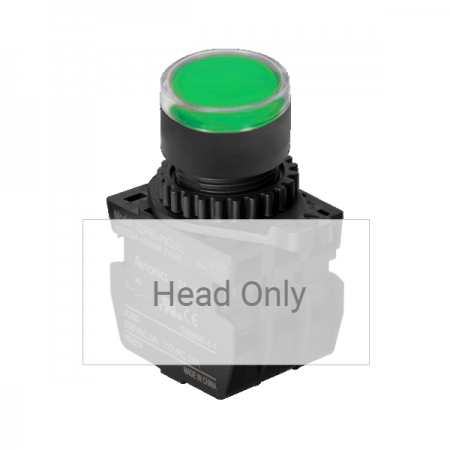 디바이스마트,스위치/부저/전기부품 > 산업용 스위치/제어 기기 > 제어/안전 스위치 > 누름버튼 스위치(25파이 이상),(주)오토닉스,Ø22/25 누름버튼 스위치 S2PRU-P3G,취부경 Ø22/25 누름버튼스위치 / 외형:원형 / 버튼형태:[조광형] 돌출형 / 색상:녹색 / 화살표방향:일반 / 접점블록:없음 / LED블록:없음 / 신형 접점블록