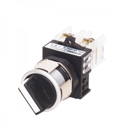 디바이스마트,스위치/부저/전기부품 > 산업용 스위치/제어 기기 > 제어/안전 스위치 > 셀렉터 스위치(25파이 이상),KACON,25파이 2단 자동 단레버 셀렉터 K25F-41-S2R,ø25 / 비조광 / 2단 우측자동 / 단레버 / 1A / 5가지색 선택