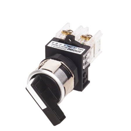 디바이스마트,스위치/부저/전기부품 > 산업용 스위치/제어 기기 > 제어/안전 스위치 > 셀렉터 스위치(25파이 이상),KACON,25파이 2단 자동 장레버 셀렉터 K25F-41-L2R,ø25 / 비조광 / 2단 우측자동 / 장레버 / 1A / 5가지색 선택