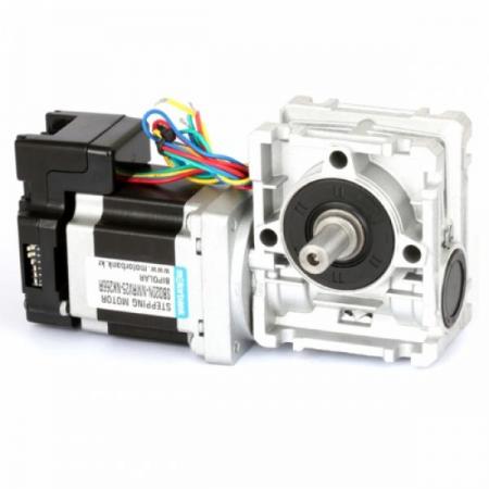 디바이스마트,기계/제어/로봇/모터 > 모터드라이버 > 스텝모터 드라이버 > 브랜드(모터뱅크) 스텝모터 드라이버,MotorBank,웜기어 감속 스테핑모터 SBD20N-NMRV25-NK266-R 드라이버일체형,드라이버 일체형 57mm 웜감속 기어 스테핑모터 모터바리오 동일치수 보급형 웜감속기어 1/100외 다양한 감속비