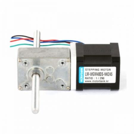 디바이스마트,기계/제어/로봇/모터 > 모터드라이버 > 스텝모터 드라이버 > 브랜드(모터뱅크) 스텝모터 드라이버,MotorBank,웜기어 리니어 스테핑모터 LM-WGM40DS-NK245 더블샤프트,소형 웜감속기 리니어 / 스테핑모터 2상 바이폴라 메탈기어 / 스크류 피치:1.25mm
