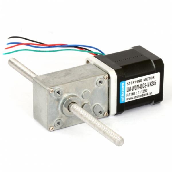 웜기어 리니어 스테핑모터 LM-WGM40DS-NK245 더블샤프트