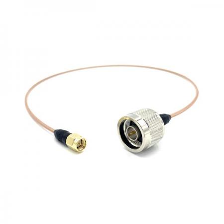 디바이스마트,커넥터/PCB > RF커넥터/케이블 > RF 케이블 어셈블리,국제전파,SMAP-NP Cable - 1m (RG-316),RF Cable assembly / 커넥터 A: SMA-P-316 / 커넥터B: N-C-316 / 케이블사양: RG-316 / 저항:50옴 / 케이블 길이: 1m