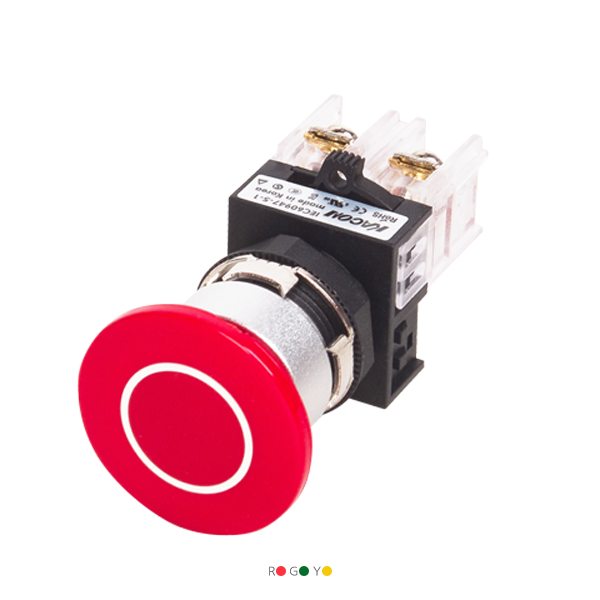 25파이 버섯누름 유지 K25F-31-N40-AL (40파이버튼)