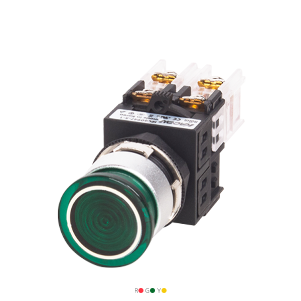 25파이 LED 버섯누름 복귀 K25F-27-N29-AL (29파이버튼)