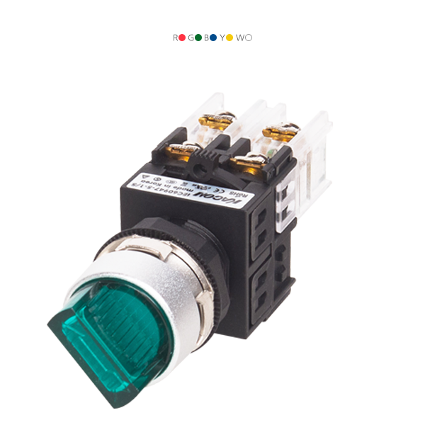 25파이 LED 2단 자동 단레버 셀렉터 K25F-47-S2R-AL