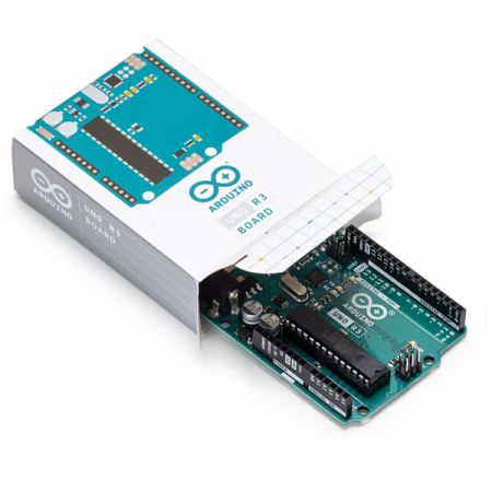 디바이스마트,오픈소스/코딩교육 > 아두이노 > 아두이노 정품 보드/쉴드/키트,아두이노,Arduino Uno (R3),A000066 / 이탈리아 정품 / ATmega328P 기반, 디지털 I/O 14핀, 아날로그 입력 6핀 / 32KB 메모리 / 동작 전압 : 5V / 68.6 x 53.4 mm / 25g