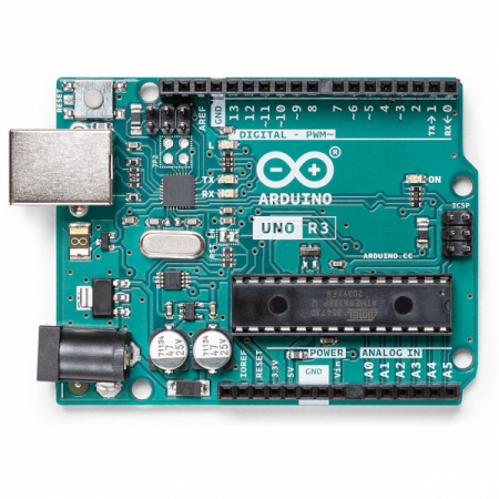 디바이스마트,오픈소스/코딩교육 > 아두이노 > 아두이노 정품 보드/쉴드/키트,아두이노,Arduino Uno (R3),A000066 / 이탈리아 정품 / ATmega328P 기반, 디지털 I/O 14핀, 아날로그 입력 6핀 / 32KB 메모리 / 동작 전압 : 5V / 68.6 x 53.4 mm / 25g