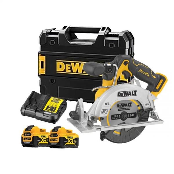 디바이스마트,수공구/전자공구/전동공구 > 전동/엔진공구 > 충전공구 > 충전원형톱/커터,디월트,브러쉬리스 140mm 원형톱 DCS512J2T 배터리2개 (12V/5.0Ah),전압 12V MAX / 최대작업능력 47mm (90º) 33mm (45º) / 무부하회전수 0 - 3600 RPM / 베베각도 50º / 날사이즈 140mm (5.5") / 20mm / 무게 2.2Kg 본체만