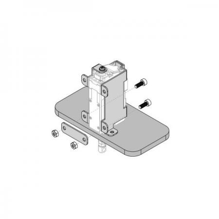 디바이스마트,기계/제어/로봇/모터 > 모터류 > 마운트/브라켓/허브/기어박스,아이알로봇,IR-MB04,mightyZAP 미니 리니어 서보모터용 메탈브라켓으로 26mm, 27mm Stroke 수직장착용 제품입니다.