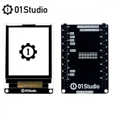 디바이스마트,오픈소스/코딩교육 > 라떼판다/비글본/기타,01Studio,pyBoard용 1.77인치 RGB TFT LCD 모듈 [MV4 LCD-1.8],pyBoard나 pyBase에서 사용 가능한 SPI 128x160 LCD 모듈