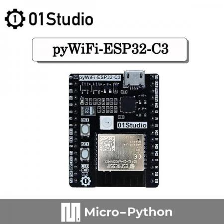 디바이스마트,오픈소스/코딩교육 > 파이썬/IoT 개발 보드 > ESP32,01Studio,MicroPython ESP32-C3 무선통신 개발보드 [pyWiFi-ESP32-C3],ESP32-C3를 탑재한 MicroPython 와이파이 블루투스 개발보드