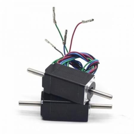 디바이스마트,기계/제어/로봇/모터 > 모터드라이버 > 스텝모터 드라이버 > 브랜드(모터뱅크) 스텝모터 드라이버,MotorBank,20각 40mm 0.26Kgf.cm 바이폴라 스텝모터 NK806D40 2상 1.8도 더블샤프트,전압 : 3.48V / 전류 : 0.6A / 저항 5.8 / 모터길이 : 40mm / 모터중량 : 77g