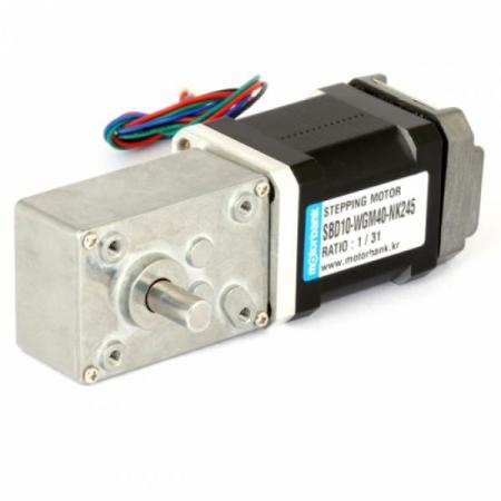 디바이스마트,기계/제어/로봇/모터 > 모터드라이버 > 모션 컨트롤러 > 스텝모터+드라이버,MotorBank,웜기어 스텝모터 SBD10-WGM40-NK245 드라이브 일체형,전압 DC24V(DC11V~28V) / 전류 : 2A(0~2A) / 주행방법 : PWM 주파수 / 마이크로 단계 : 1, 2, 4, 8, 16, 32(6400) / 무게 : 30g