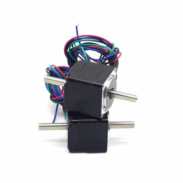 28각 28mm 0.45Kgf.cm 바이폴라 스텝모터 NK1106D28 2상 1.8도 더블샤프트