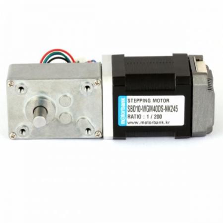 디바이스마트,기계/제어/로봇/모터 > 모터드라이버 > 스텝모터 드라이버 > 브랜드(모터뱅크) 스텝모터 드라이버,MotorBank,웜기어 스텝모터 SBD10-WGM40DS-NK245 스텝모터드라이브 일체형 더블샤프트,감속비 : 1/17 1/31 1/50 1/100 1/200 1/290 / 무게 : 약 600g