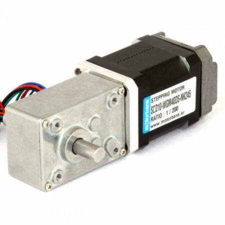 디바이스마트,기계/제어/로봇/모터 > 모터드라이버 > 스텝모터 드라이버 > 브랜드(모터뱅크) 스텝모터 드라이버,MotorBank,웜기어 스텝모터 SCD10-WGM40DS-NK245 스텝모터컨트롤러 일체형 더블샤프트,감속비 : 1/17,1/31,1/50,1/100,1/200,1/290