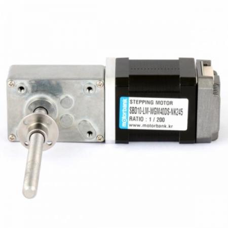 디바이스마트,기계/제어/로봇/모터 > 모터드라이버 > 모션 컨트롤러 > 스텝모터+드라이버,MotorBank,웜기어 리니어 스텝모터 SBD10-LM-WGM40-NK245 스텝모터 드라이버일체형,감속비 : 1/17, 1/31, 1/50, 1/100, 1/200, 1/290 / 중량 570g / 스테핑모터 길이 48mm