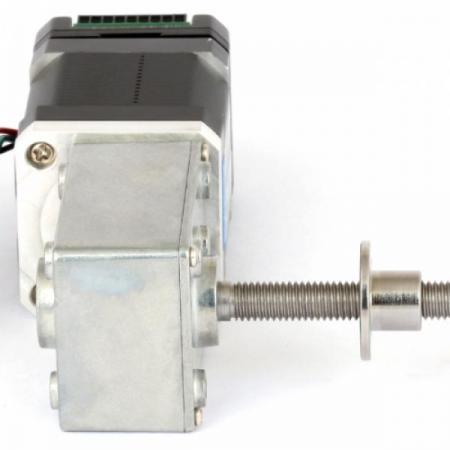 디바이스마트,기계/제어/로봇/모터 > 모터드라이버 > 모션 컨트롤러 > 스텝모터+드라이버,MotorBank,웜기어 리니어스텝모터 SBD10N-WGM40-NK245 PID제어 드라이브 일체형,감속비 : 1/17, 1/31, 1/50, 1/100, 1/200, 1/290 중량 570g / 스테핑모터 길이 48mm