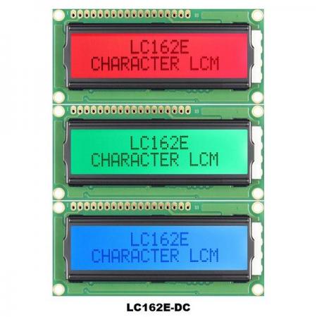 디바이스마트,LED/LCD > LCD 캐릭터/그래픽 > 캐릭터 LCD,가나시이스,LC162E-FFDCH6-D,16X2 Character LCD / FSTN Panel / RGB LED Backlight(Blue, Green, Red Color) / 전체크기: 80.0X36.0X12.5mm , 표시크기: 64.6X16.0mm