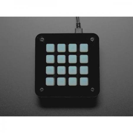 디바이스마트,MCU보드/전자키트 > 교육용키트/로봇 > 교육용키트,Adafruit,Adafruit 4x4 NeoTrellis Feather M4 Kit Pack [ada-4352],4x4 'Trellis를 휴대용 Feather M4 Express 전원 조명/음악 메이커로 바꿔주는 레이저 컷 엔클로저