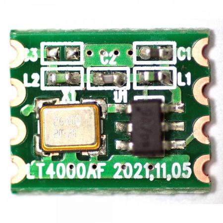 디바이스마트,MCU보드/전자키트 > 통신/네트워크 > RF/LoRa,에코기술,447MHz 저전력, 초소형 송신 모듈 [LT400AF],LT4000AF FM, AM transmitter module은 초소형이면서 저전압 및 저전류로 동작 가능하게 설계되어 밧데리에 의한 data통신에 적합한 FM,AM 겸용 Transmitter module 입니다.