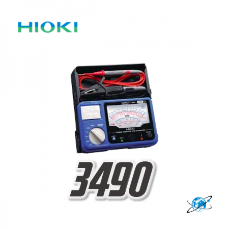 디바이스마트,계측기/측정공구 > 전기/전자 계측기 > 밀리/메가/접지저항,HIOKI,HIOKI 3490 ANALOG MΩ HiTESTER,250V, 500V, 1000V의 3레인지 측정전압 / 200mA에 의한 도통 체크 가능