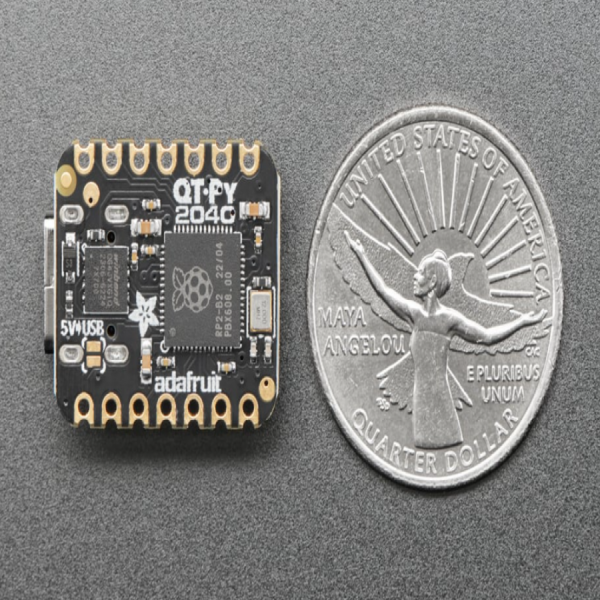 디바이스마트,오픈소스/코딩교육 > 파이썬/IoT 개발 보드 > RP2040/RP2350,Adafruit,Adafruit QT Py RP2040 [ada-4900],초소형 개발 보드 / RP2040 기반 듀얼 ARM Cortex-M0+ @ 133MHz / 264kB RAM / 3.3V 로직 및 전력에서 실행