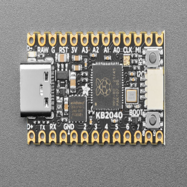 디바이스마트,오픈소스/코딩교육 > 파이썬/IoT 개발 보드 > RP2040/RP2350,Adafruit,Adafruit KB2040 - RP2040 Kee Boar Driver [ada-5302],Keebs용 드라이버 / RP2040 기반 듀얼 ARM Cortex-M0+ @ 125MHz / 3.3V logic / 264 KB RAM