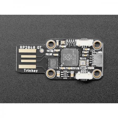 디바이스마트,오픈소스/코딩교육 > 라즈베리파이 > 라즈베리파이 확장보드/HAT,Adafruit,Adafruit Trinkey QT2040 - RP2040 USB Key with Stemma QT [ada-5056],컴퓨터나 랩탑의 USB A 포트에 연결 가능 /  RP2040 기반 듀얼 ARM Cortex-M0+ @ 125MHz  / 3.3V logic / 264 KB RAM / 8MB SPI 플래시 메모리