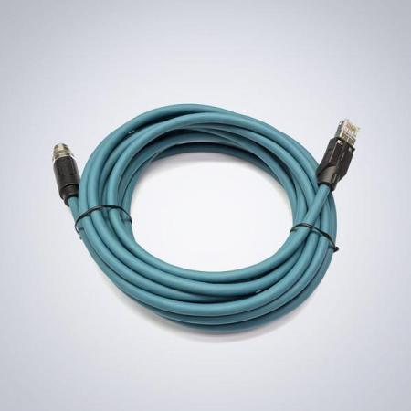 디바이스마트,센서 > 컬러/이미지/비전센서 > 비전센서 / 비전 카메라 > 비전카메라 악세사리,LUCID Vision Lab,5M GigE 통신케이블 [CAB-MR-5M],M12 – RJ45 IP67 Cat6a 케이블  / 5.0m / 짙은 녹색 / 26 AWG