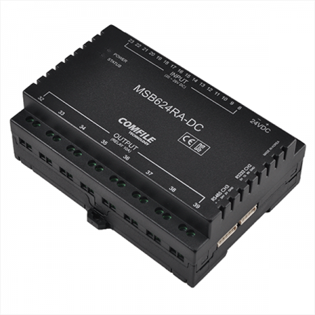 디바이스마트,MCU보드/전자키트 > 인공지능/임베디드/산업용 > PLC,COMFILE TECHNOLOGY,CUBLOC [MSB624RA-DC],산업현장에서 바로 응용할 수 있는 형태의 케이스형 CUBLOC 콘트롤러 / 입력 : DC 16점 / 출력 : RELAY 8점 (10A)