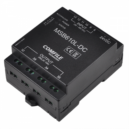 디바이스마트,MCU보드/전자키트 > 인공지능/임베디드/산업용 > PLC,COMFILE TECHNOLOGY,CUBLOC [MSB610L-DC],산업현장에서 바로 응용할 수 있는 형태의 케이스형 CUBLOC 콘트롤러 / 입력 : DC 6점 / 출력 : RELAY 4점 (10A)