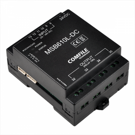 디바이스마트,MCU보드/전자키트 > 인공지능/임베디드/산업용 > PLC,COMFILE TECHNOLOGY,CUBLOC [MSB610L-DC],산업현장에서 바로 응용할 수 있는 형태의 케이스형 CUBLOC 콘트롤러 / 입력 : DC 6점 / 출력 : RELAY 4점 (10A)