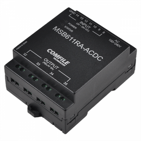 디바이스마트,MCU보드/전자키트 > 인공지능/임베디드/산업용 > PLC,COMFILE TECHNOLOGY,CUBLOC [MSB611RA-ACDC],산업현장에서 바로 응용할 수 있는 형태의 케이스형 CUBLOC 콘트롤러 / 입력 : DC 7점 / 출력 : RELAY 4점 (5A)