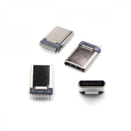 디바이스마트,커넥터/PCB > I/O 커넥터 > USB/IEEE 커넥터 > USB-C 타입 커넥터,BIND,C-TYPE USB 3.1 커넥터 케이블용 24pin Plug Connector male Right Angle [SZH-SDH004],USB 3.1 / C Type 커넥터 케이블용/ male / 앵글 타입 / 24pin / JACK