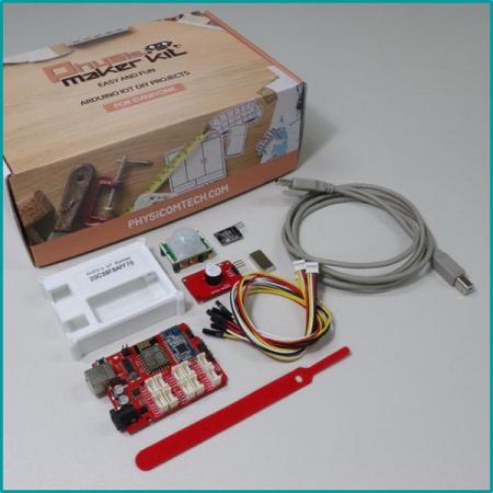 디바이스마트,오픈소스/코딩교육 > 아두이노 > 아두이노 교육용키트,피지컴텍,[ 아두이노 IoT 앱 인벤터 ] 인체, 자석 감지기 키트,인체감지(PIR) 센서, 자석/자기감지(HALL) 센서, 모듈을 연결하여 사물인터넷 기능을 구현하고 학습하는 코딩용 키트